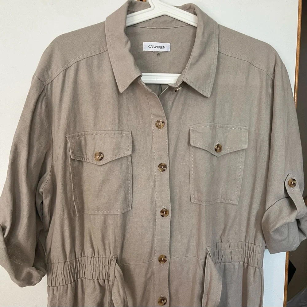 Calvin Klein Linen Dress - Picture 5 of 8